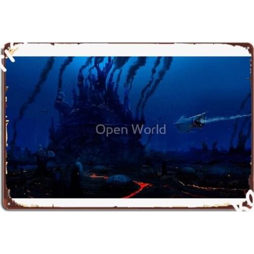 Subnautica Underwater Metal Sign Poster Customize Club Party Home Tin Sign Poster
