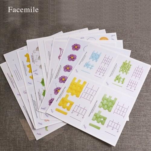 Cake Practice Template Board Piping Icing Drawing DIY Paste Teaching Paper Decorating Fondant Decor Baking Gift Supplies 52133