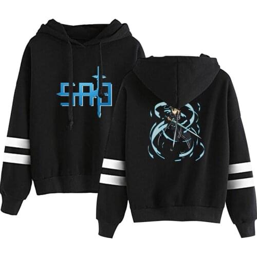 Sword Art Online Hoodie Sao Japan Hot Anime Hoodies Kirito Elucidator Dark Repulsor Hoody Black Swordsman Sweatshirt Clothing