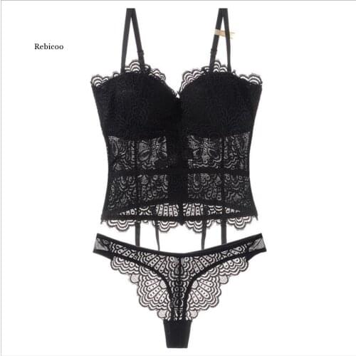 New Sexy Hollow Corset Women Underwear Lace Up Body Bustier Overbust Mesh Breathable Corsets Womens Lingerie