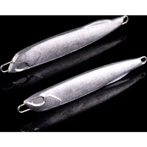 20pcs Unpainted Metal Jigs Fishing Lures Weights 10g-40g Trolling Blank Bass Fishing Bait Trout Jigging Lure Jig Saltwater Lure