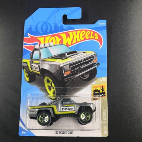 2020-128 HOT WHEELS car 1/64 87 DODGE D100 Collection Metal Die-cast Simulation Model Cars Toys