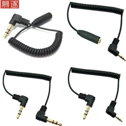 3 Pole stereo 2,5mm Stecker auf 3,5mm Weibliche Jack 90 Rechtwinkligen Männlichen Zu Weiblichen Audio Adapter Kabel schnur