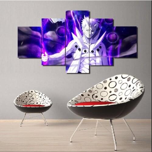 5 Piece Canvas Wall Art Ninja Anime Poster Painting On Modern Living Room Home Decoration HD Print Modular Picture Decor Frames