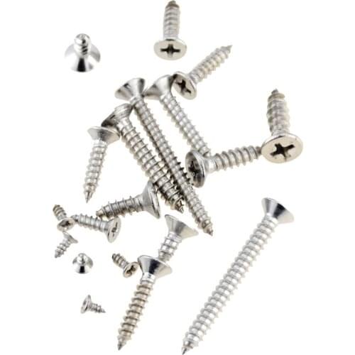 50PCS M2.2*4.5-22 Cross Recessed Countersunk Flat Head Self-tapping 304 Stainless Steel Phillips Screw Furniture Screw M2.2x4.5
