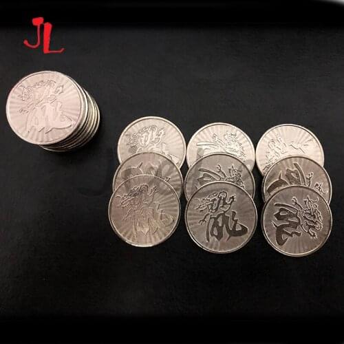 500pcs Arcade game Coin Token 25*1.85mm Stainless steel tokens for Arcade MAME Amusement Machine Cabinet