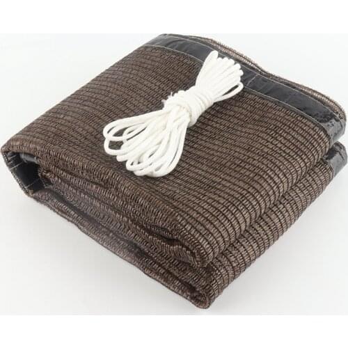 60% Shade Rate Coffee Anti-UV Suns hade Net Fence Cover Privacy Screen Balcony Safety Sunshade Cloth Beautiful Car Cover Sails