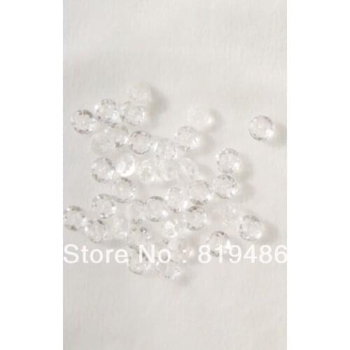 Free shipping 50Pcs/Lot 2 holes clear crystal plastic button Semi-circle for shirts and other clothes 1cm DIA