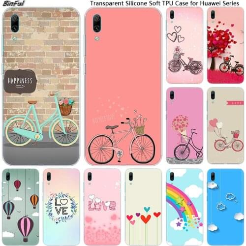 Hot Cycling lovers Soft Silicone Phone Case for Huawei Mate 10 20 Lite Pro Enjoy 9S Y9 Y7 Y6 Y5 2019 2018 Pro 2017 Fashion Cover