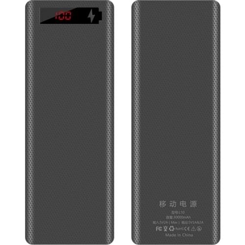 L10 LCD Display DIY 10x18650 Battery Case Power Bank Shell Portable External Box Without Battery Powerbank Protector
