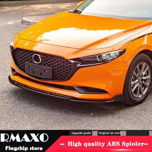 For Mazda3 Axela Body kit spoiler 2020-2021 For Mazda 3 Axela ABS Rear lip rear spoiler front Bumper Diffuser Bumpers Protector