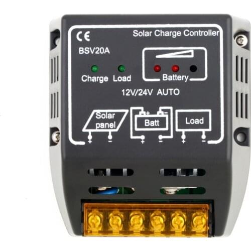 Hot Sale 10A 20A 12V/24V Solar Panel Charge Controller Battery Regulator Safety Protector mppt Solar Controllers
