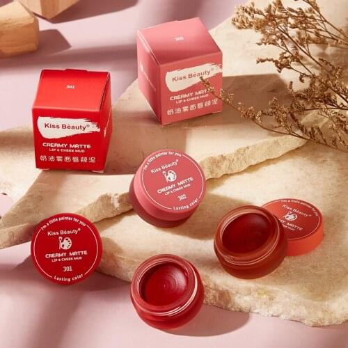 Canned Lip Mud Mousse Matte Lip Glaze Lipstick Waterproof And Sweat-proof Not Easy To Lose Makeup Daily cosmetics TSLM1