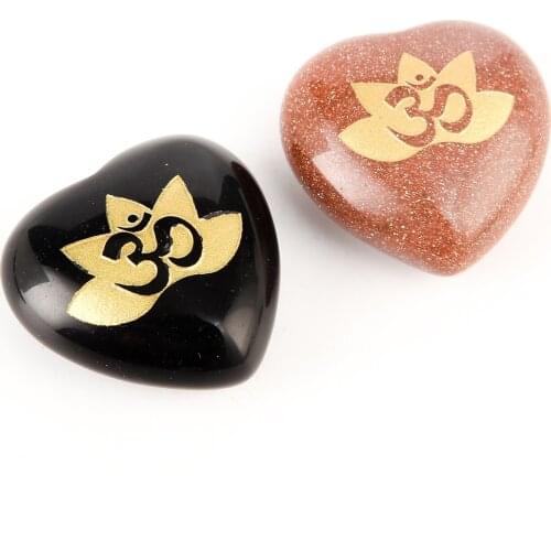 Crown chakra pendant Sahasrara 7 chakra necklace mandala symbol yoga meditation jewelry natural crystal Heart-shaped loose stone