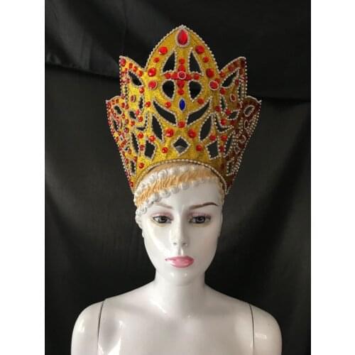 Latin dance Samba accessories Fashion exquisite headdress feathers Delicate dance shows accessories