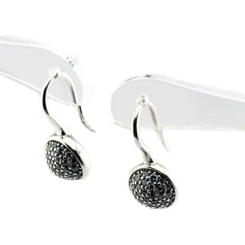 Genuine 925 Sterling Silver Earrings for Women Dazzling Droplets Earrings Party Wedding Jewelry brincos Whoelsale E072