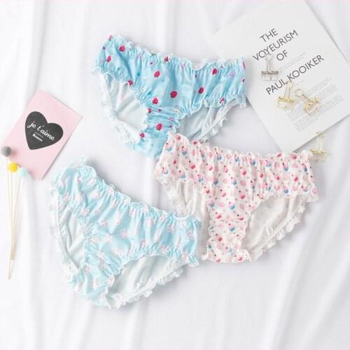 Women Cotton Panties Japanese Young Girls Student Ssweet Fresh Cute Underwear Seamless Briefs Female Lingerie Woman Intimites