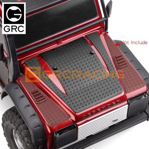 Trx4 defender machine cover metal anti sliding plate engine cover decorative sheet for 1 / 10 RC tracked vehicle traxxas trx-4