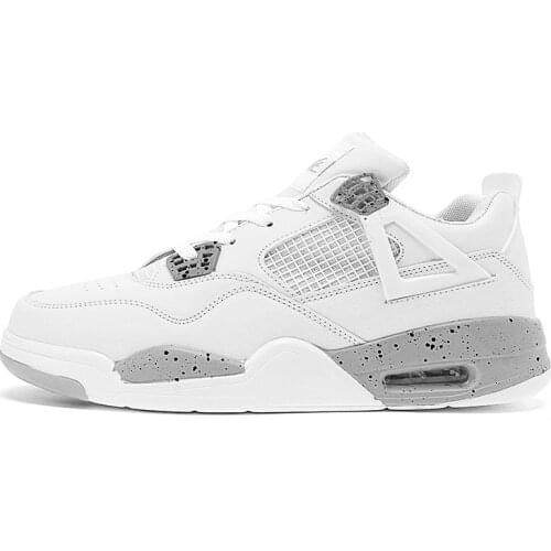 High-top Student Basketball Shoes Couples Cushioning Light Basketball Sneakers Anti-skid Breathable Outdoor Sports Male Shoes