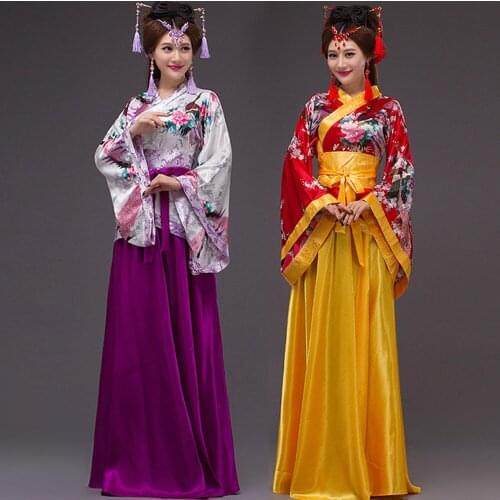 BALDAUREN Female Hanfu Chinese Traditional Folk Costume Girls Han Dynasty Dance Costume Female Fairy Cosplay Costume Set