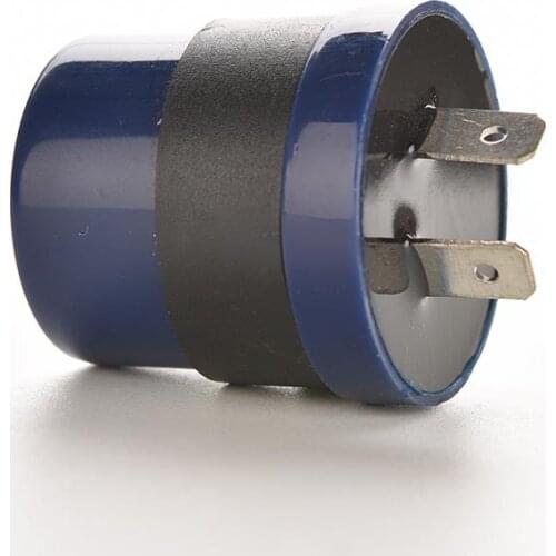 1 pc 2 Pins Motor Buzzer Flasher Relay Indicator DC 6V 12V Input Motorcycle Blue Inbuilt Beeper Flasher Turn Signal LED Blinker