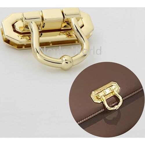 10-30sets 47*19mm light gold oval shape high quality flip lock for 2021 new design lady shoulderbag purse hardware