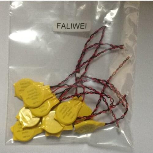10PCS/LOT FALIWEI battery /Laptop motherboard BIOS CMOS battery with wire disassemble battery CR2032 2032 battery with wire 2pin