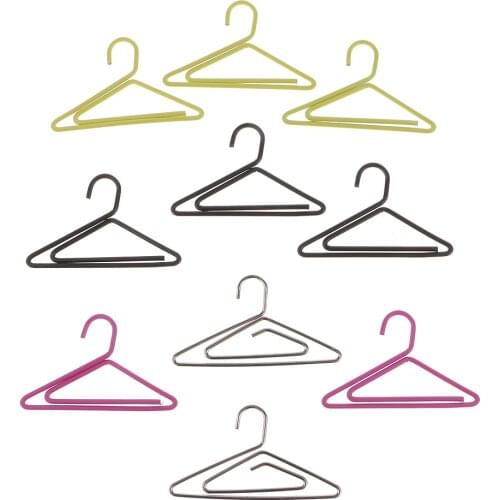 30pcs Mixed Bookmarks File Paper Clips Clothes Hanger Shape Metal Clips Gift