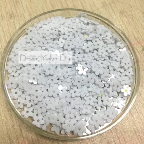 50g(3000pcs) 6mm Flower Shape Loose Sequin Paillette Sewing,Wedding Craft,Women Kids DIY Garment Accessory