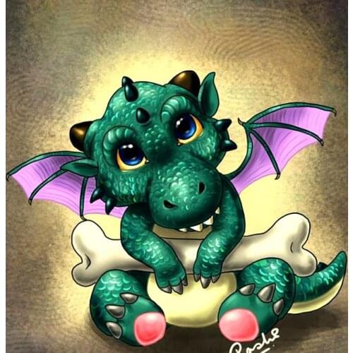 Full Square/Round Drill 5D DIY Diamond Painting "Cartoon dragon" Embroidery Cross Stitch 5D Home Decor Gift