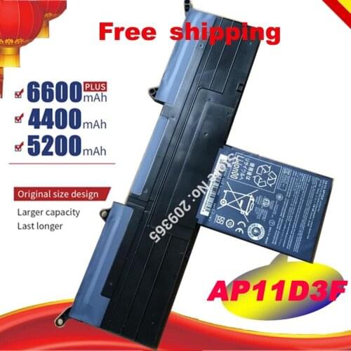 AP11D3F Battery For Acer Aspire S3 S3-951 S3-391 MS2346 AP11D3F AP11D4F 3ICP5/65/88 3ICP5/67/90 11.1V 3280mAh free shipping