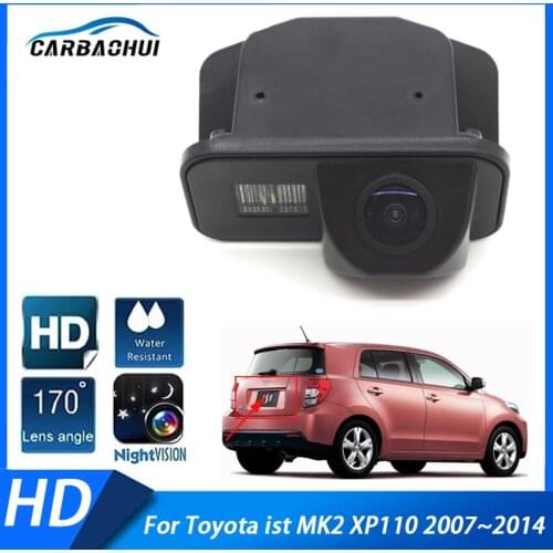 Car reversing rear view camera reverse camera system with parking line waterproof ​For Toyota ist MK2 XP110 2007~2012 2013 2014