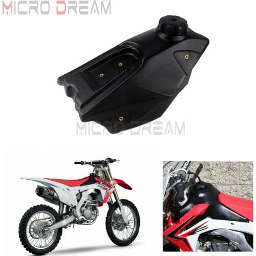 Black Cap Plastic Racing Motorcycle Motocross Petrol Fuel Tank For Honda CRF250R 2014-2017 / CRF450R 2013-2016 Enduro Dirt Bike