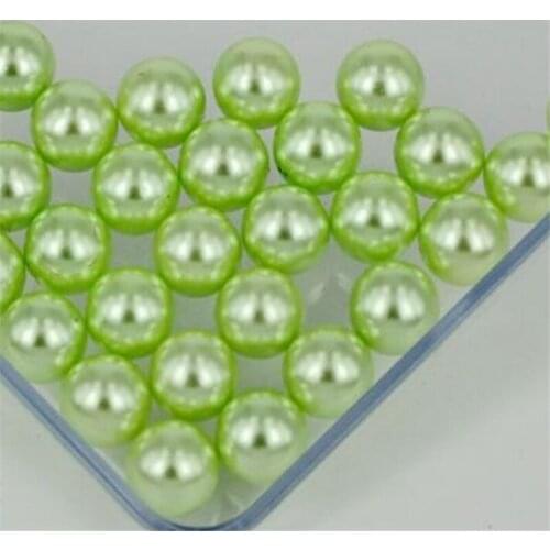 Loose 1.5mm-18mm Lt Green Color No Holes Pearl Bead DIY Plastic Imitation Pearl Beads for Garment Hand Craft Art Decoration