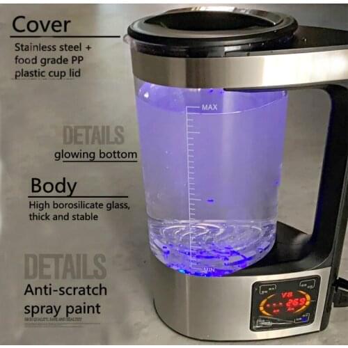 2L Rich Hydrogen Bottle Alkaline Ionizer Machine Water Filter Drink Generator