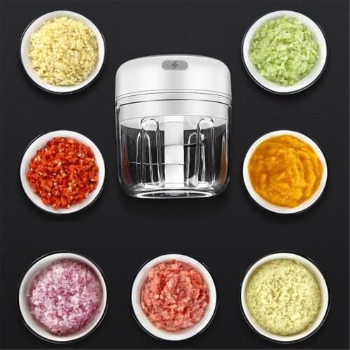 Meat Grinder Mini Chopper Garlic Crusher Meat Grinder Electric Chopper Garlic Chopper USB Charging For Crushed Garlic Ginger