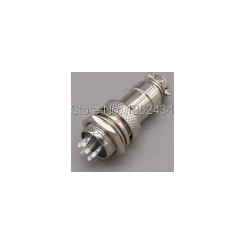 Male & Female Diameter 12mm Aviation plug GX12 6P 6pin 6 core M12 connector Socket Plug adapter RS765