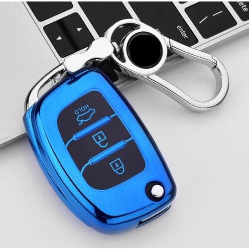 Soft TPU Car Key Case Cover For Hyundai ix25 ix35 i10 i20 Solaris Tucson Sonata Santa Fe Sport Elantra Creta Verna