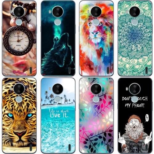New TPU Silicon Coque Case for Nokia C20 Plus 6.5 inch Anti Skid Full Protective Cover for Nokia C30 TA-1357 6.82 inch