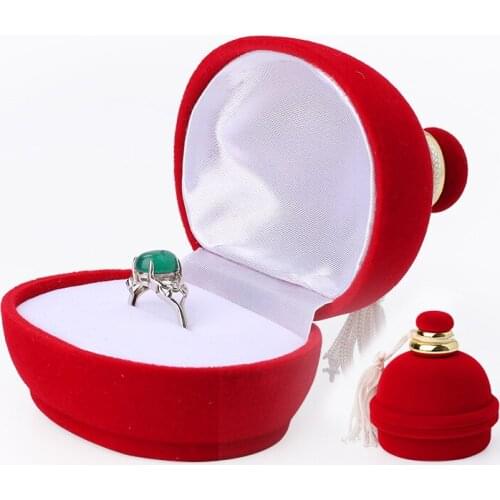 Lovely Bells Red Velet Rings Jewelry Packaging Gift Box For Women Earrings Necklace Jewellery Display Holder 21 Styles Available