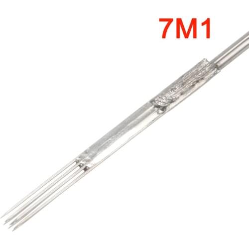 50pcs 7F1 Disposable Sterilized Tattoo Needles for Tattoo Machine