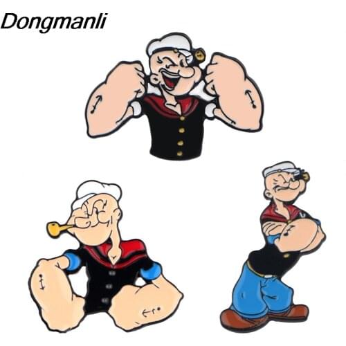 P3931 Dongmanli Anime Jewelry Sailor Metal Enamel Pins and Brooches for Lapel Pin Backpack Bags Badge Funny Gifts