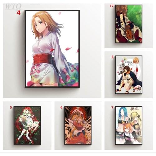 Anime Posters Shaman King Asakura Yoh X Hao Canvas Painting Posters and Prints Wall Decor Poster Wall Art Picture Home Decor