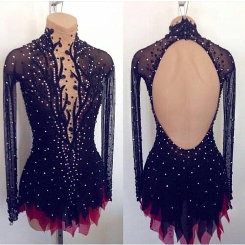 Figure skating dress/Twirling/Tap Costume Dance Majorette leotard Custom