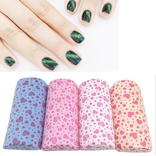 Love Heart Printing Hand Pillow Soft Hand Cushion Rest Pillow Manicure Care Nail Art Tools Design Column Semicircular Nail Salon