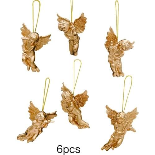 Christmas Tree Hanging Angel Pendant Little Angel Hanging Decoration for Xmas Home Shop Window Party Favors