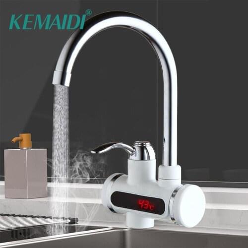 KEMAIDI Modern Luxury Electric Faucets Deck Mounted Kitchen Bathroom Sink Faucet Hot and Cold Water Chrome/ Mixer Tap
