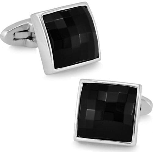 SPARTA Welsh Black Stone+ White Gold Electroplated cufflinks mens Cuff Links + Free Shipping !!! metal buttons