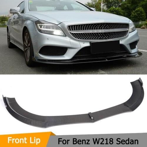 Carbon Racing Car Front Lip Spoiler Apron Car Styling For Benz CLS Class CLS400 CLS550 W218 2012UP