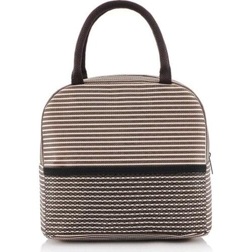 New Fresh Insulation Cold Thermal Lunch Bag Oxford Lunch Box Bag Portable Insulated Food Bags Storage Bags Picnic Tote Handbag